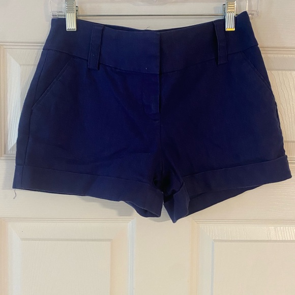 Express Women's Navy Blue Shorts - Picture 1 of 3